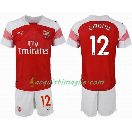 Divisa di Calcio Arsenal GIROUD 12 Bambino Prima 2018/2019
